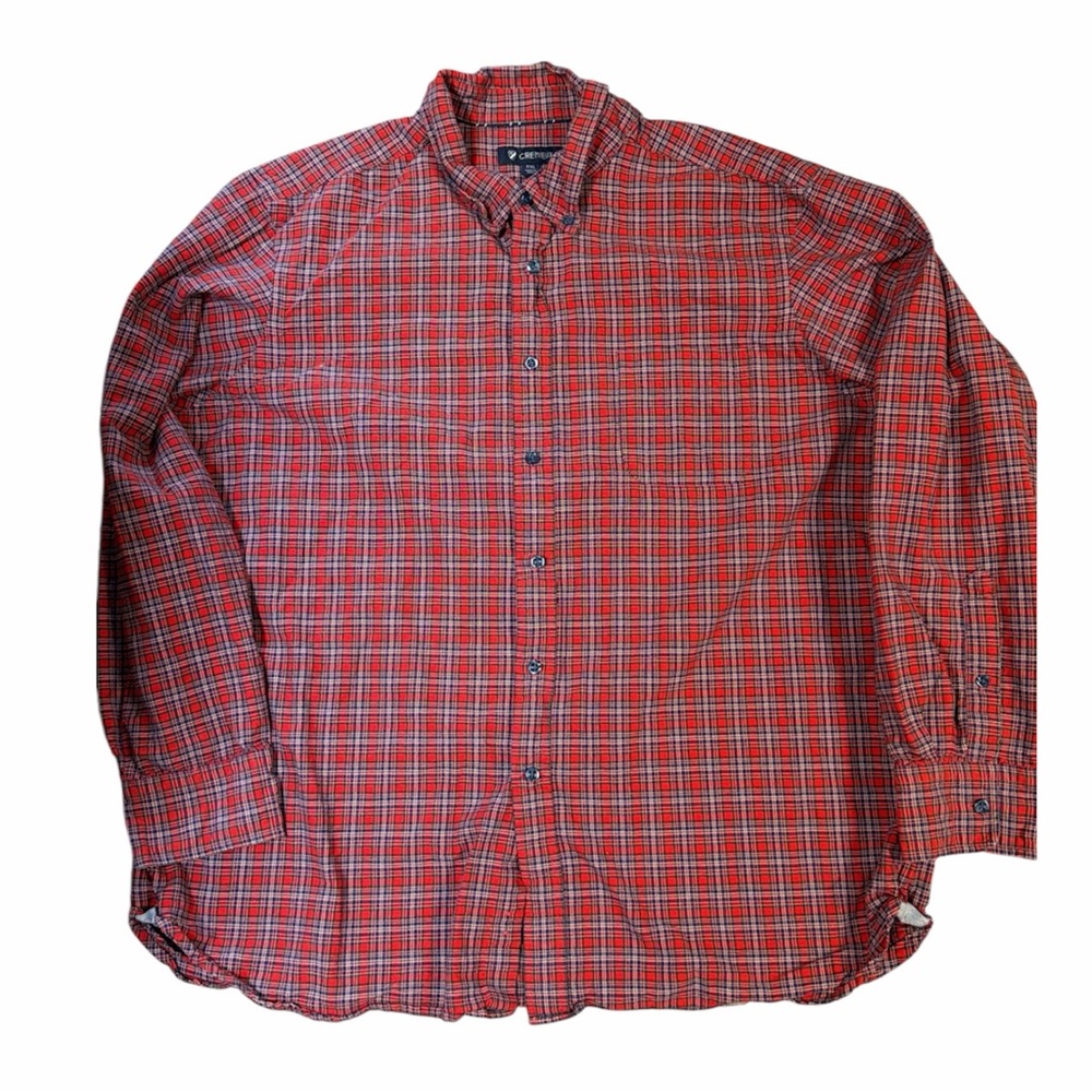 Daniel Cremieux Red & Green 2x Striped Holiday Button Down Classic Fit Shirt
